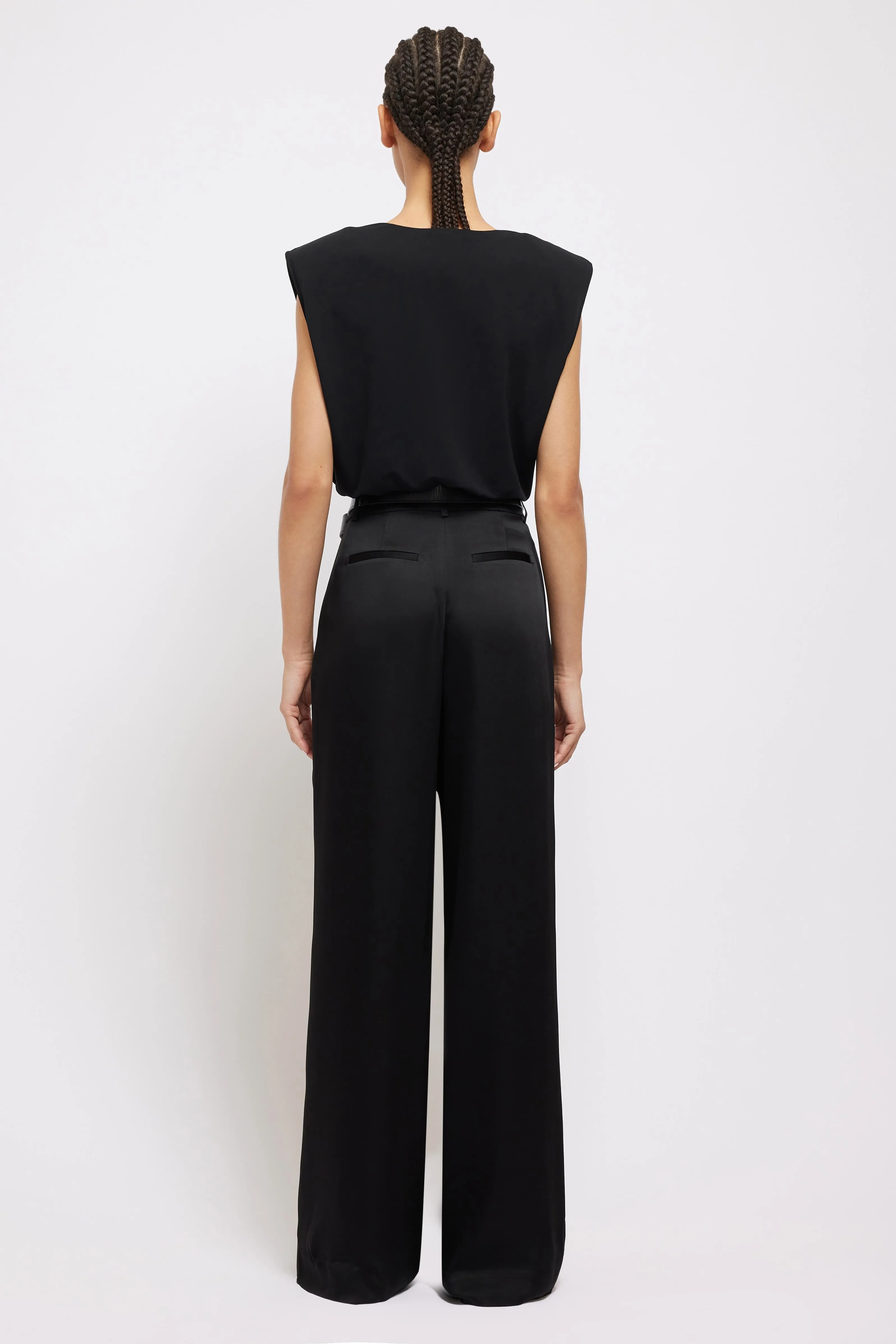 Daton Draped Top in Black