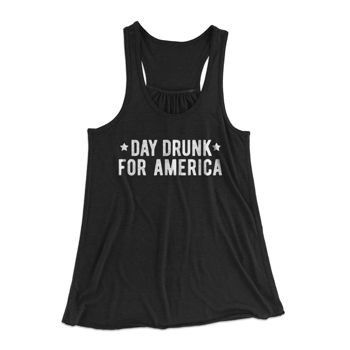 Day Drunk For America Women's Flowey Tank Top