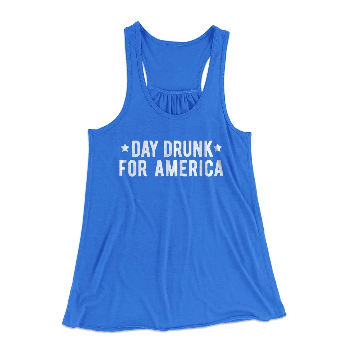 Day Drunk For America Women's Flowey Tank Top