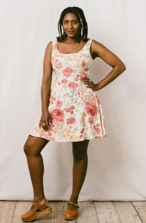 Delana Dress in Peach Floral