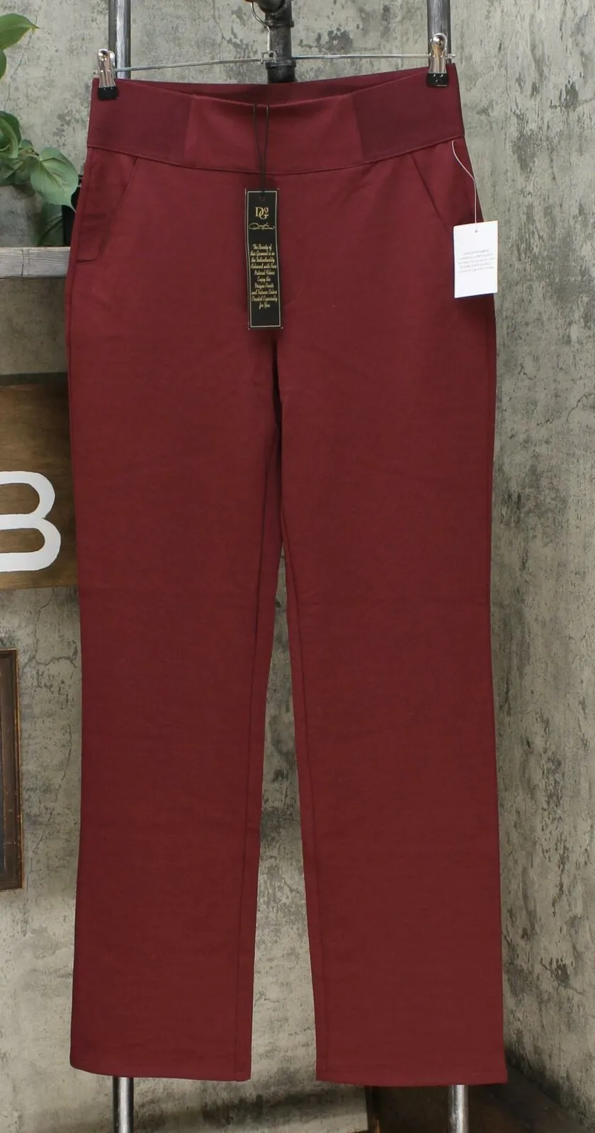 DG2 by Diane Gilman Women's Tall Straight Leg Pull On Ponte Pants