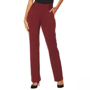 DG2 by Diane Gilman Women's Tall Straight Leg Pull On Ponte Pants