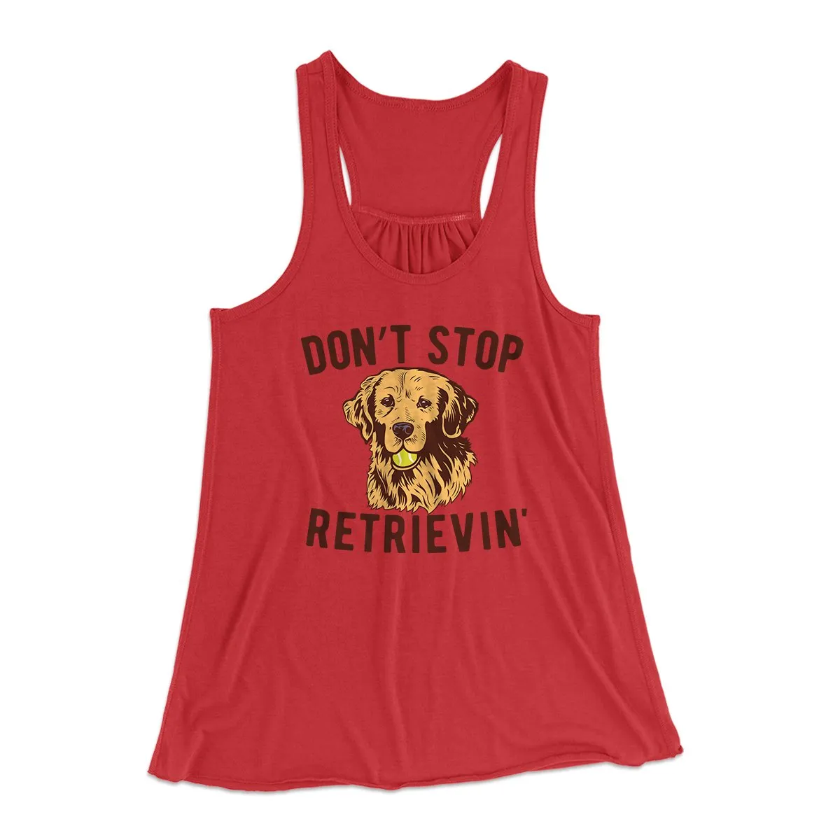 Don't Stop Retrievin' Women's Flowey Tank Top