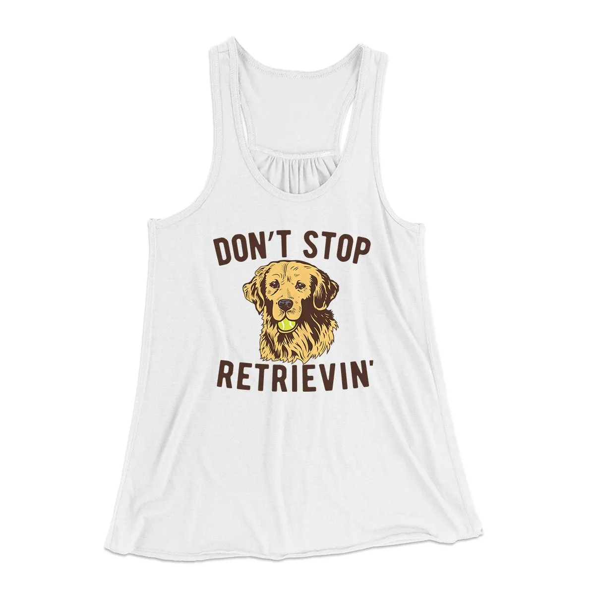 Don't Stop Retrievin' Women's Flowey Tank Top