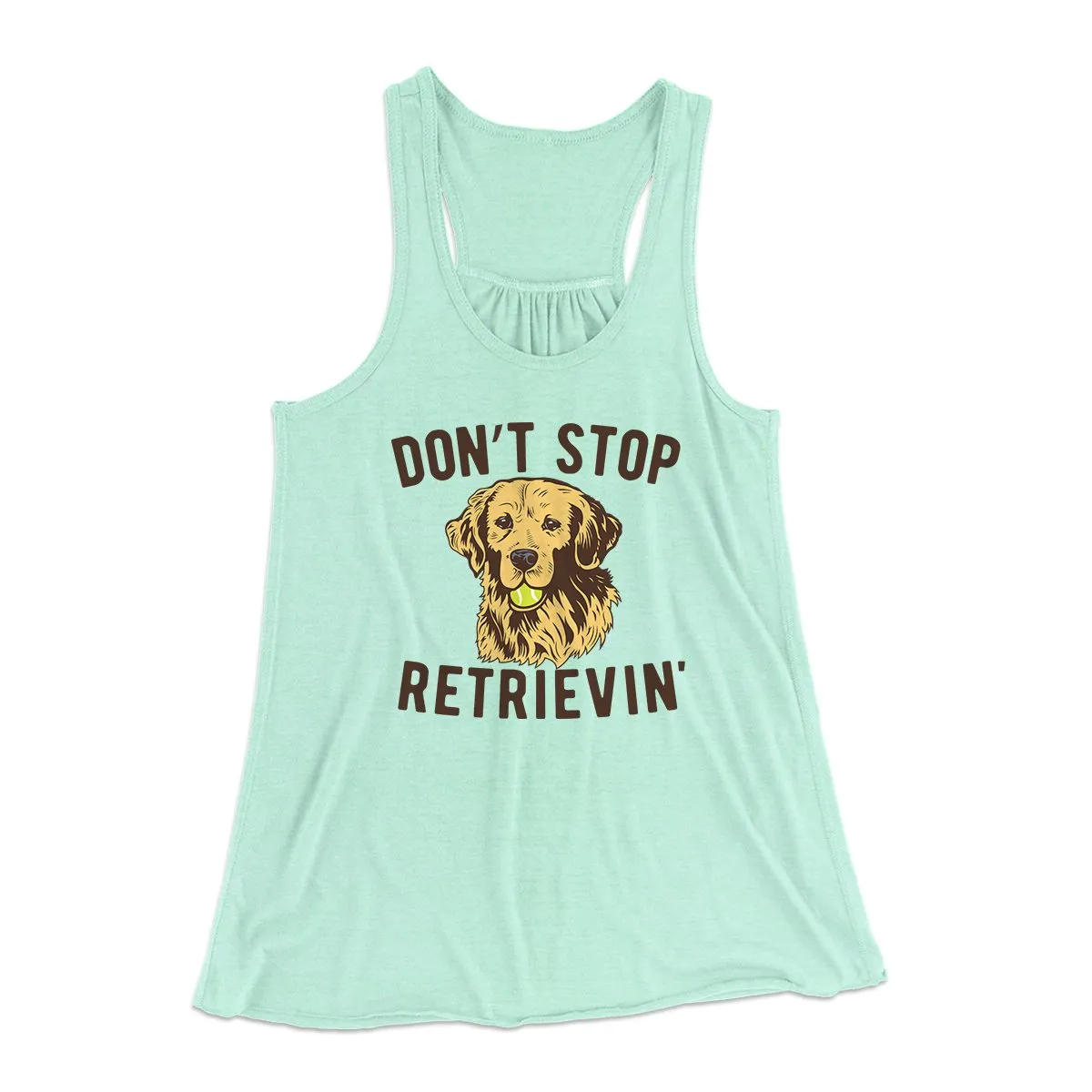 Don't Stop Retrievin' Women's Flowey Tank Top
