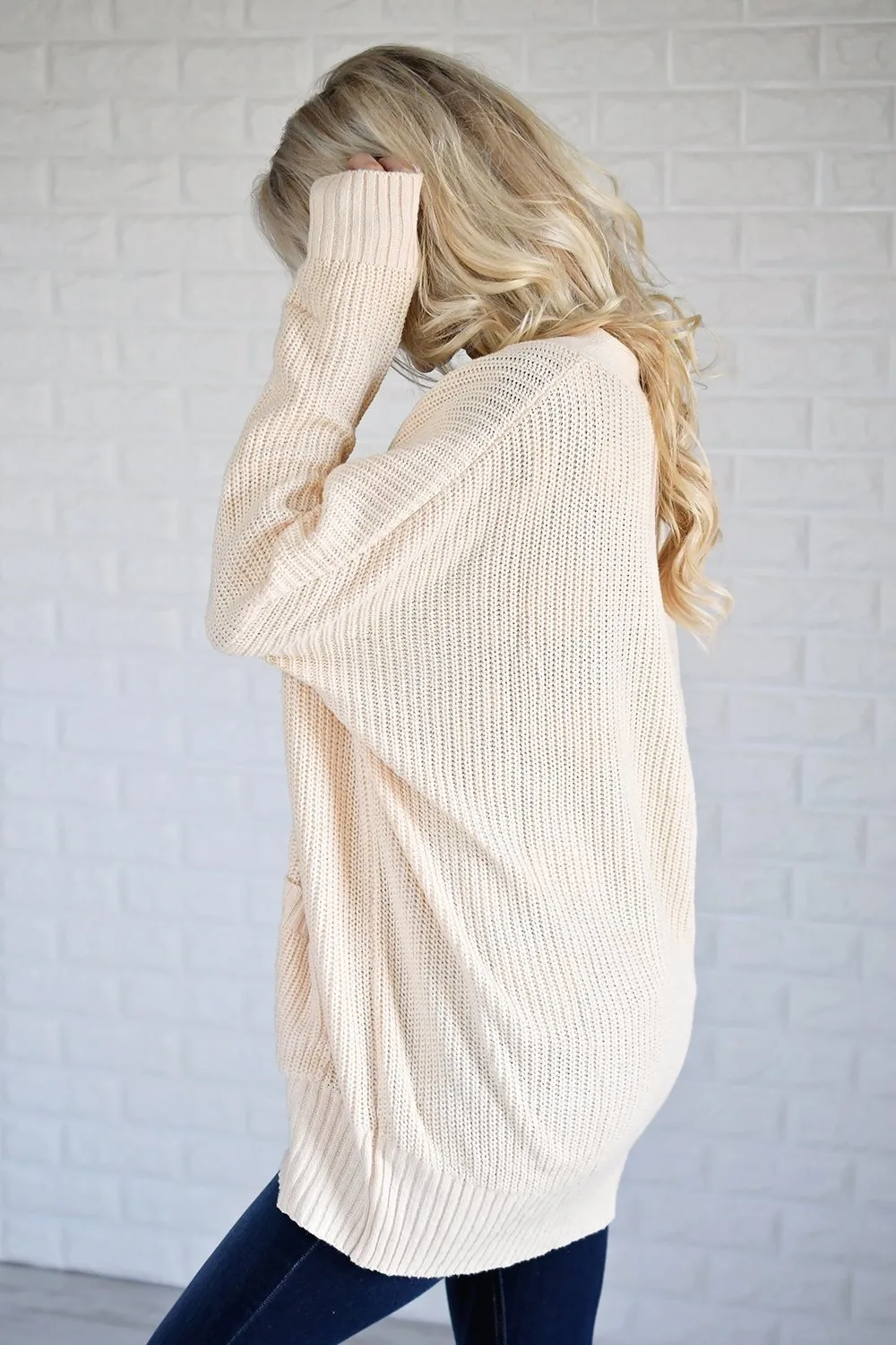 Draped in Love Cardigan ~ Cream