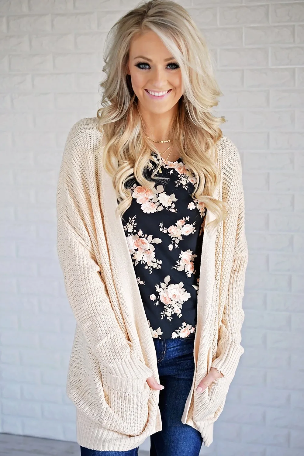 Draped in Love Cardigan ~ Cream
