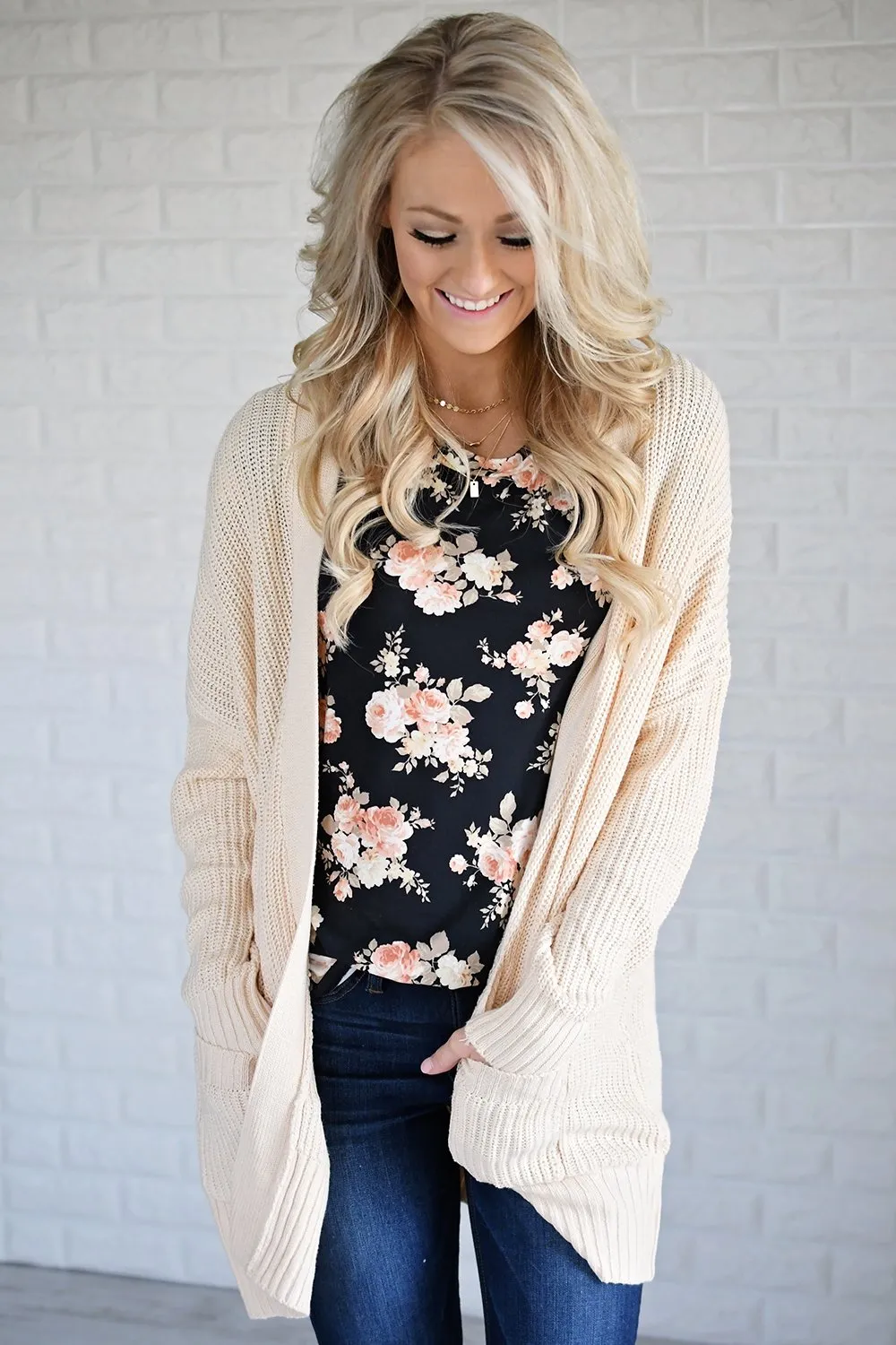 Draped in Love Cardigan ~ Cream