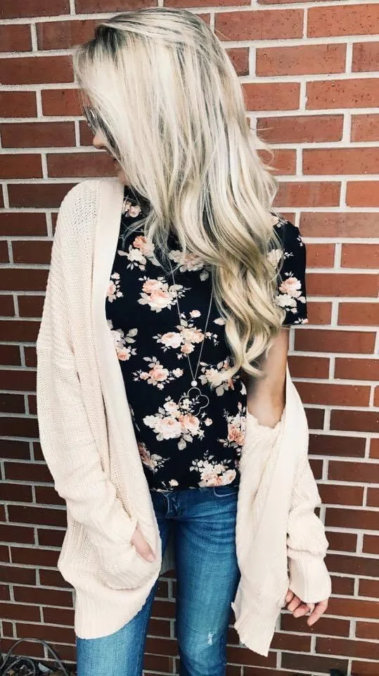 Draped in Love Cardigan ~ Cream