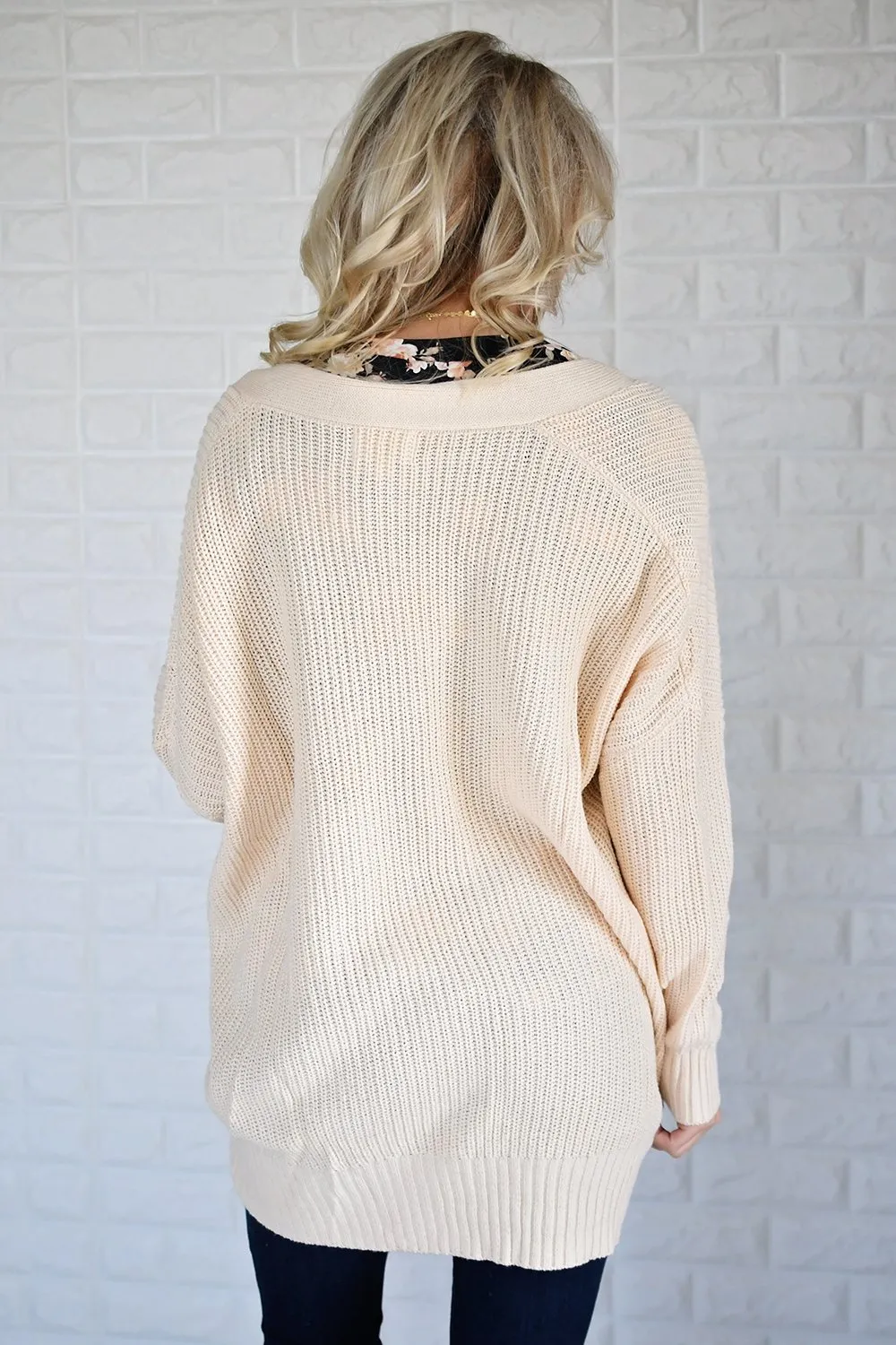 Draped in Love Cardigan ~ Cream