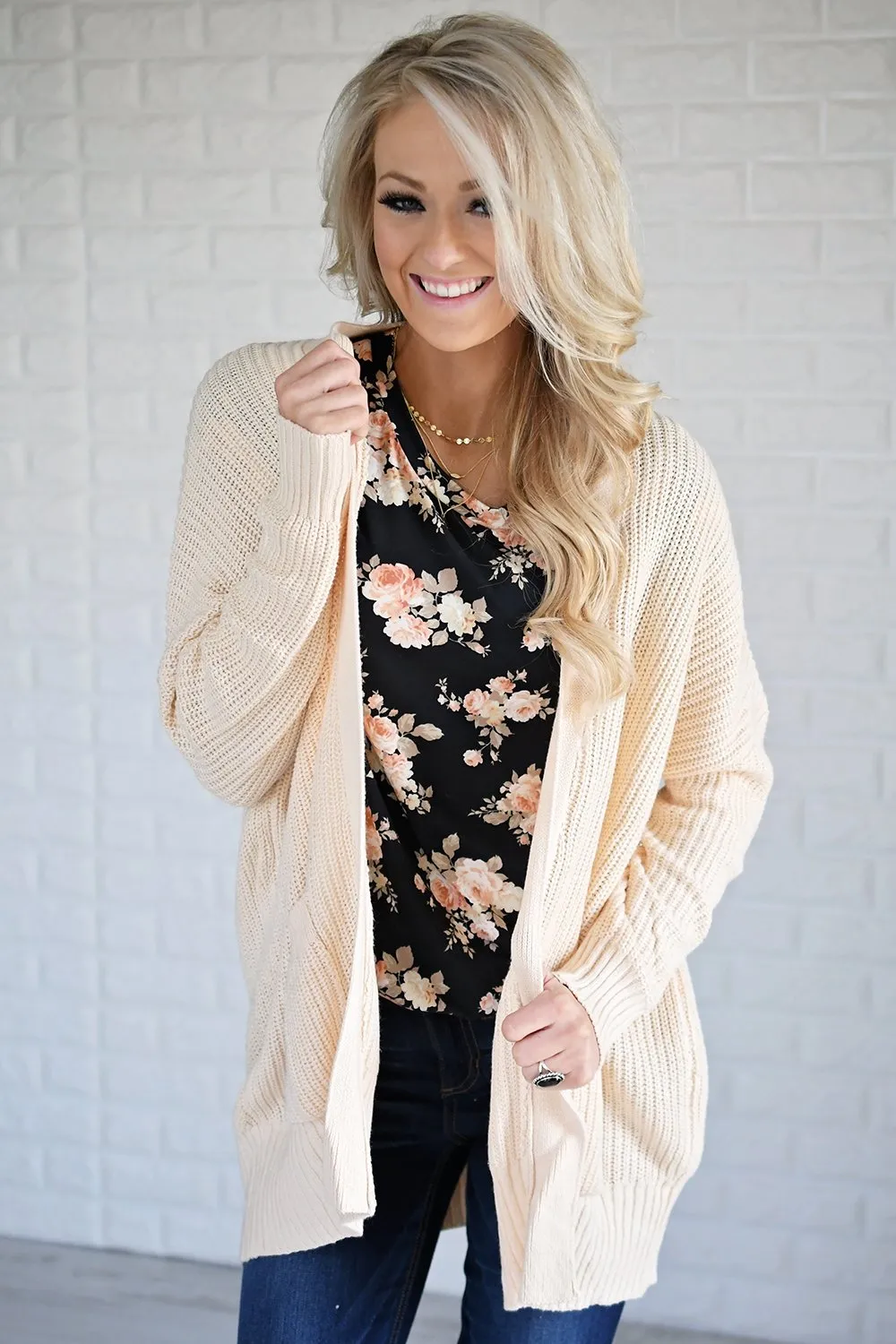 Draped in Love Cardigan ~ Cream