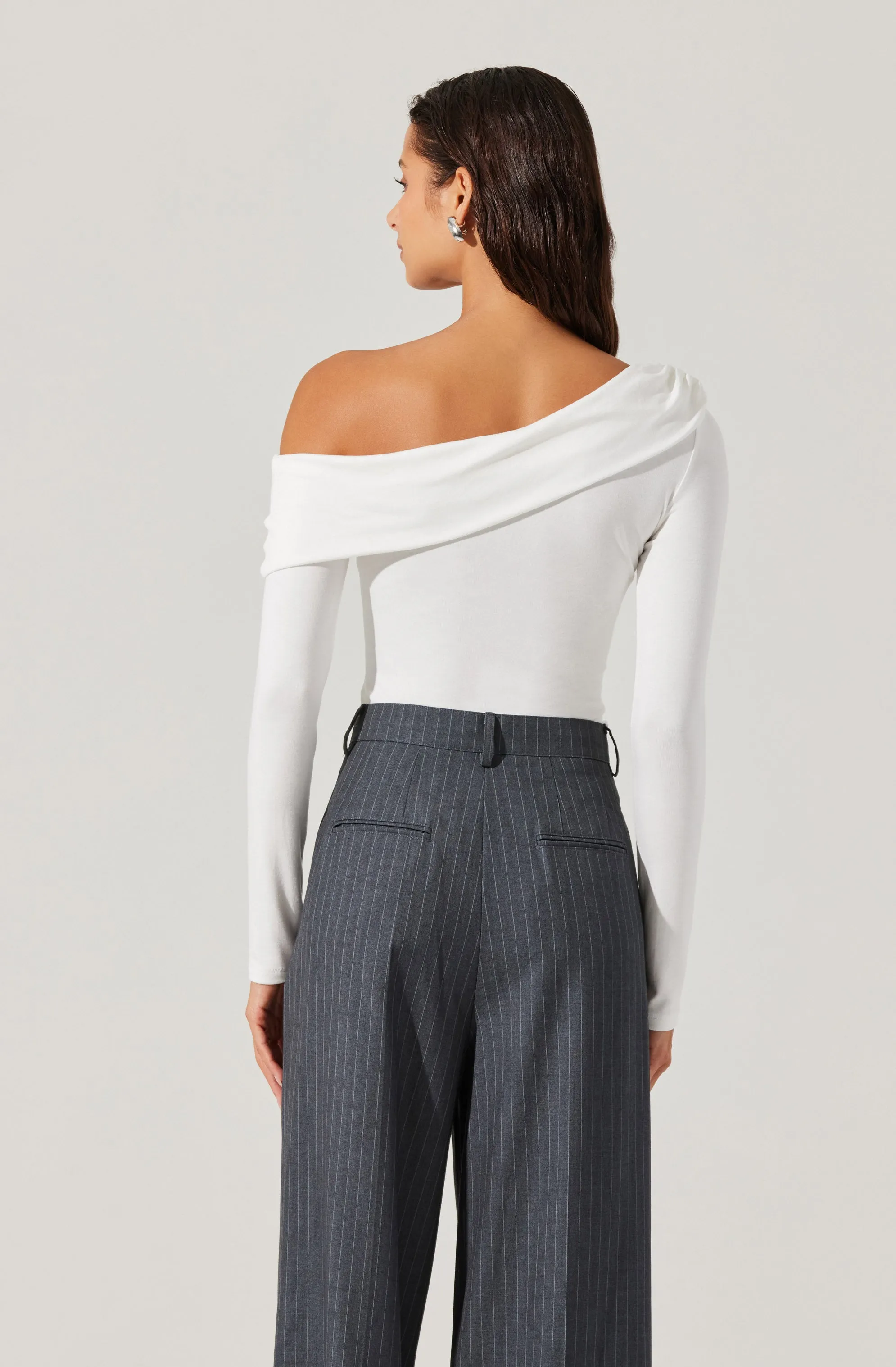 Draped Off Shoulder Top