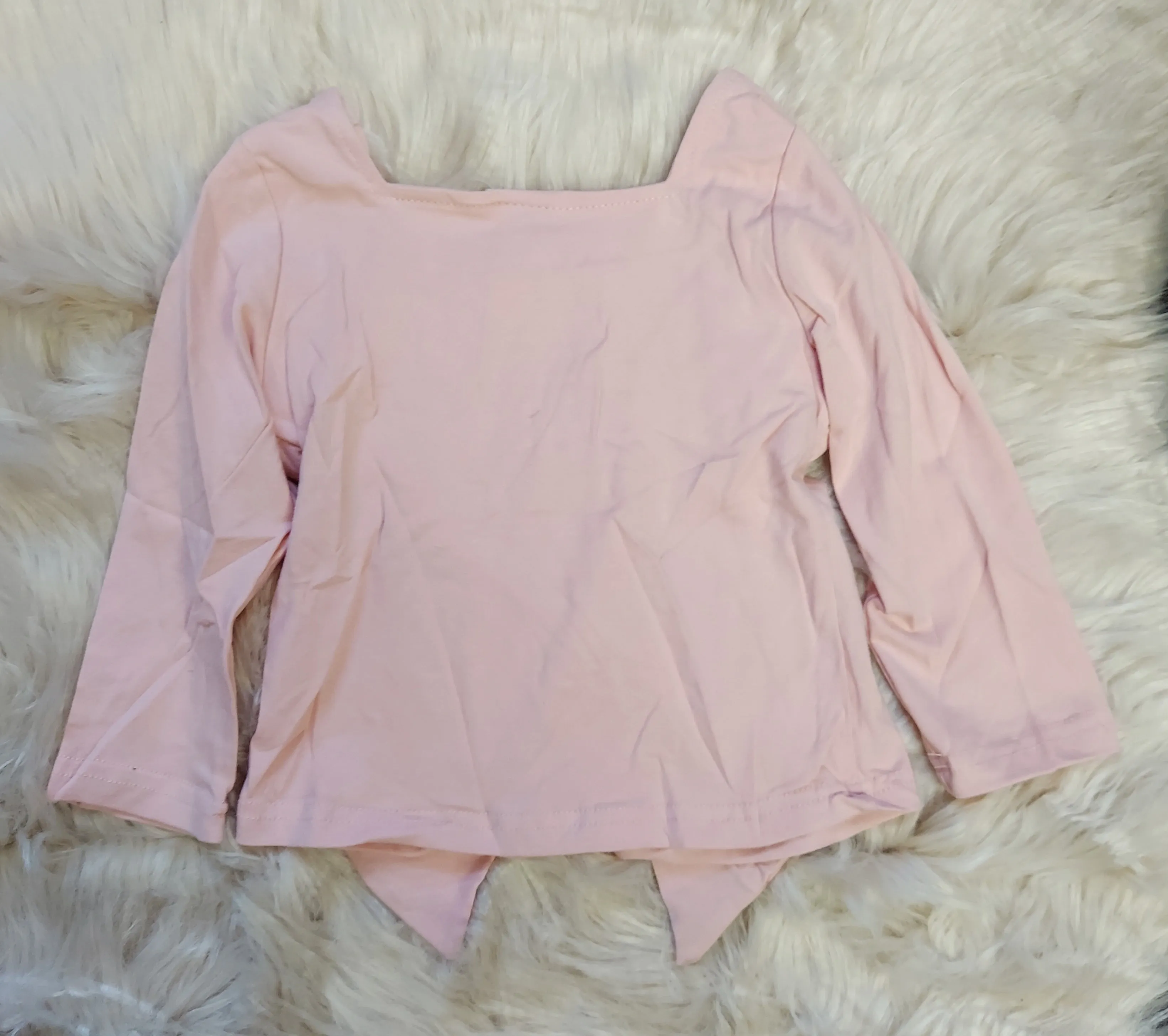 Dusty Pink Bow Front Top
