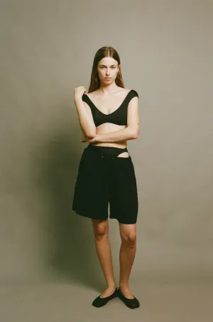 Easy Midi Short - Black Crepe (PO)