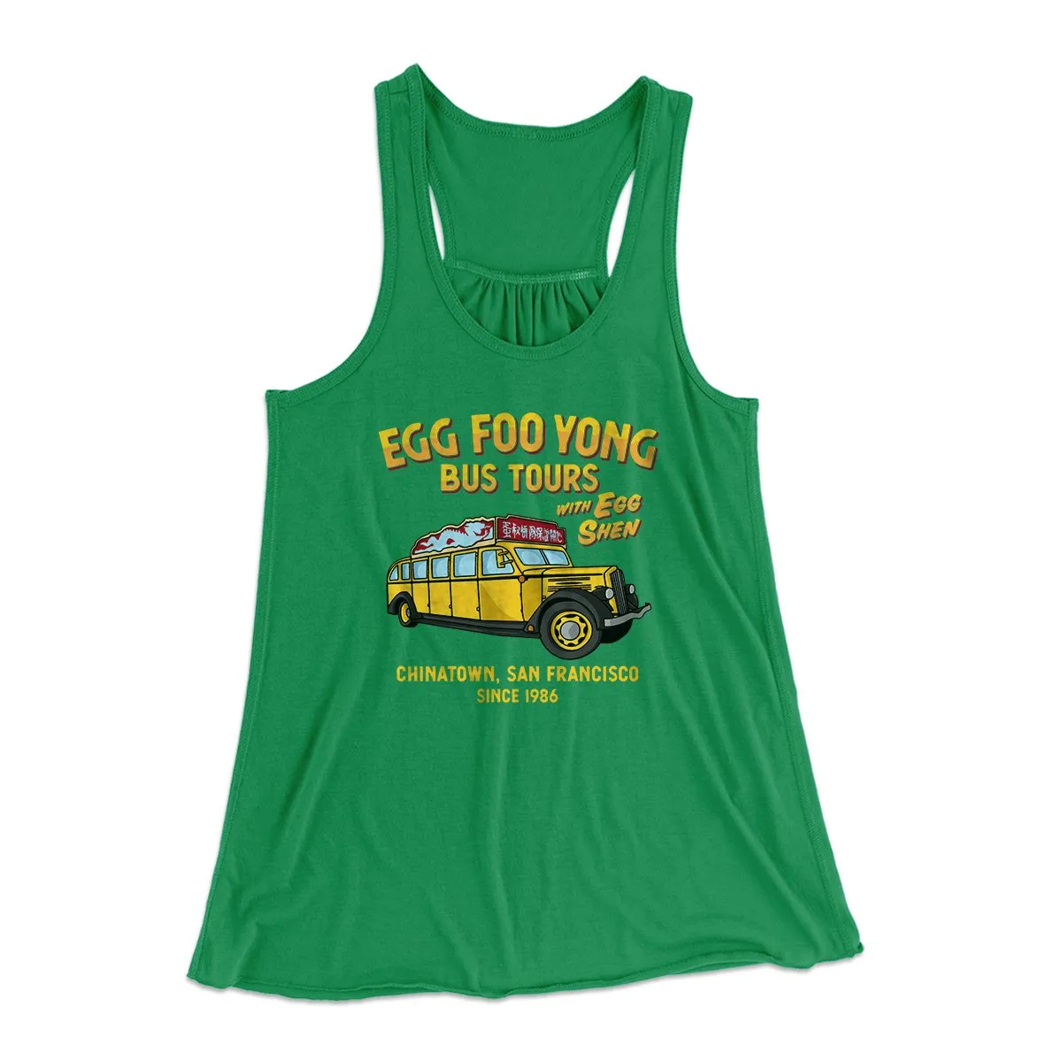 Egg Foo Yong Bus Tours Women's Flowey Tank Top