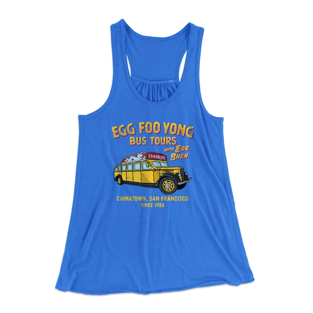 Egg Foo Yong Bus Tours Women's Flowey Tank Top