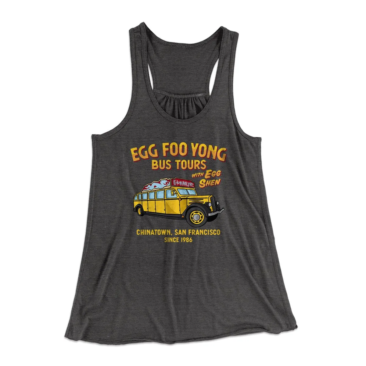 Egg Foo Yong Bus Tours Women's Flowey Tank Top