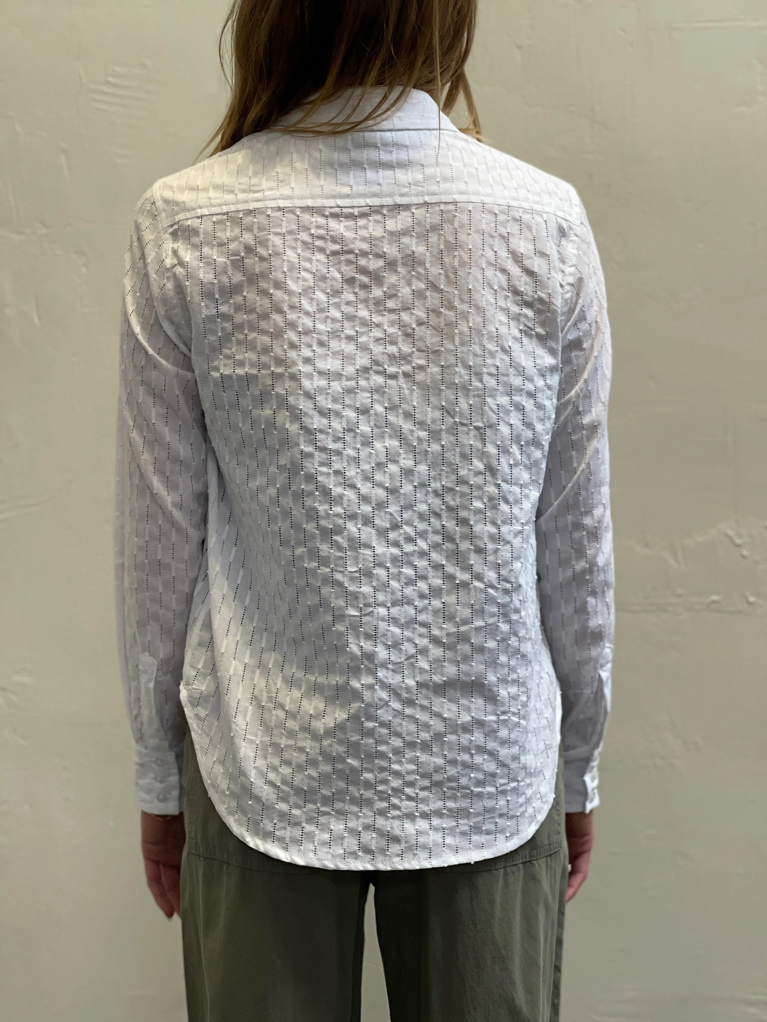 Embroidered Lindsey Shirt - White *Final Sale*
