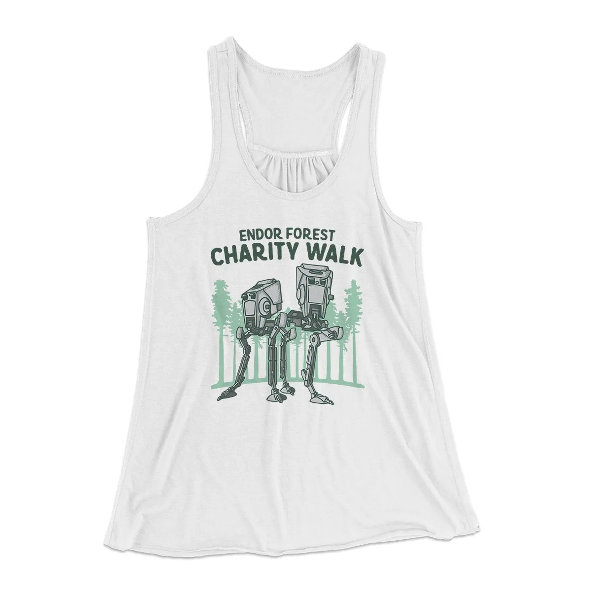 Endor Forest Charity Walk Women's Flowey Tank Top