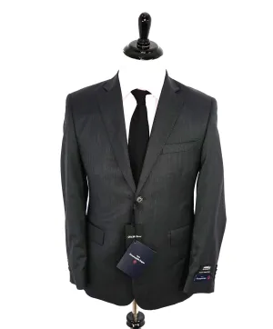 ERMENEGILDO ZEGNA - By SAKS FIFTH AVENUE "Slim" SILK BLEND Gray Suit - 36S