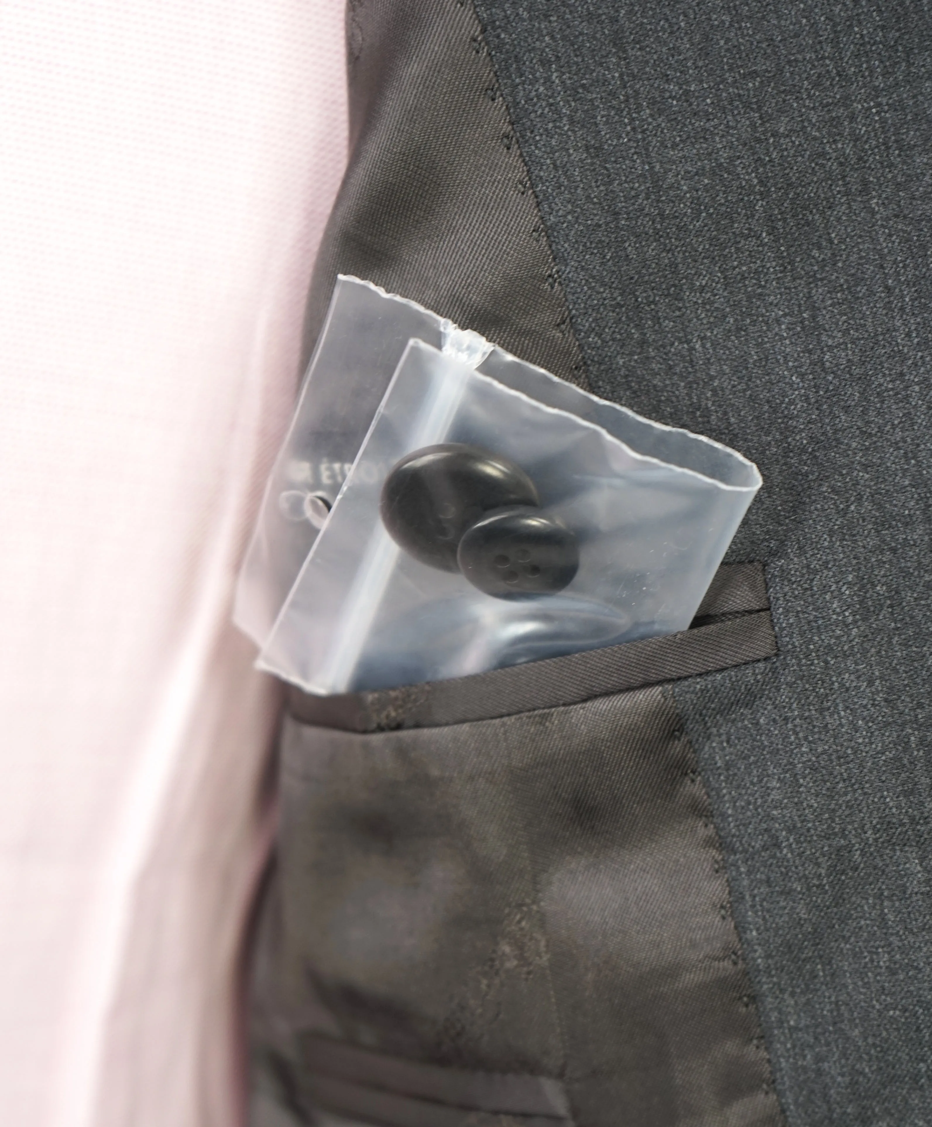 ERMENEGILDO ZEGNA - By SAKS FIFTH AVENUE "Slim" SILK BLEND Gray Suit - 36S