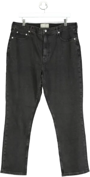 EVERLANE Black The Curvy Cheeky Straight Jean W33