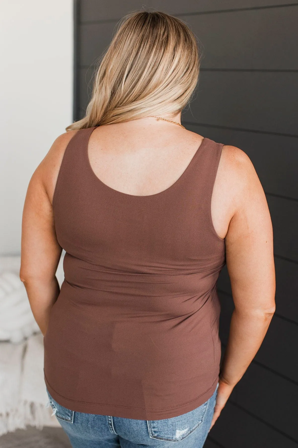 Feeling Elevated Tank Top- Chocolate