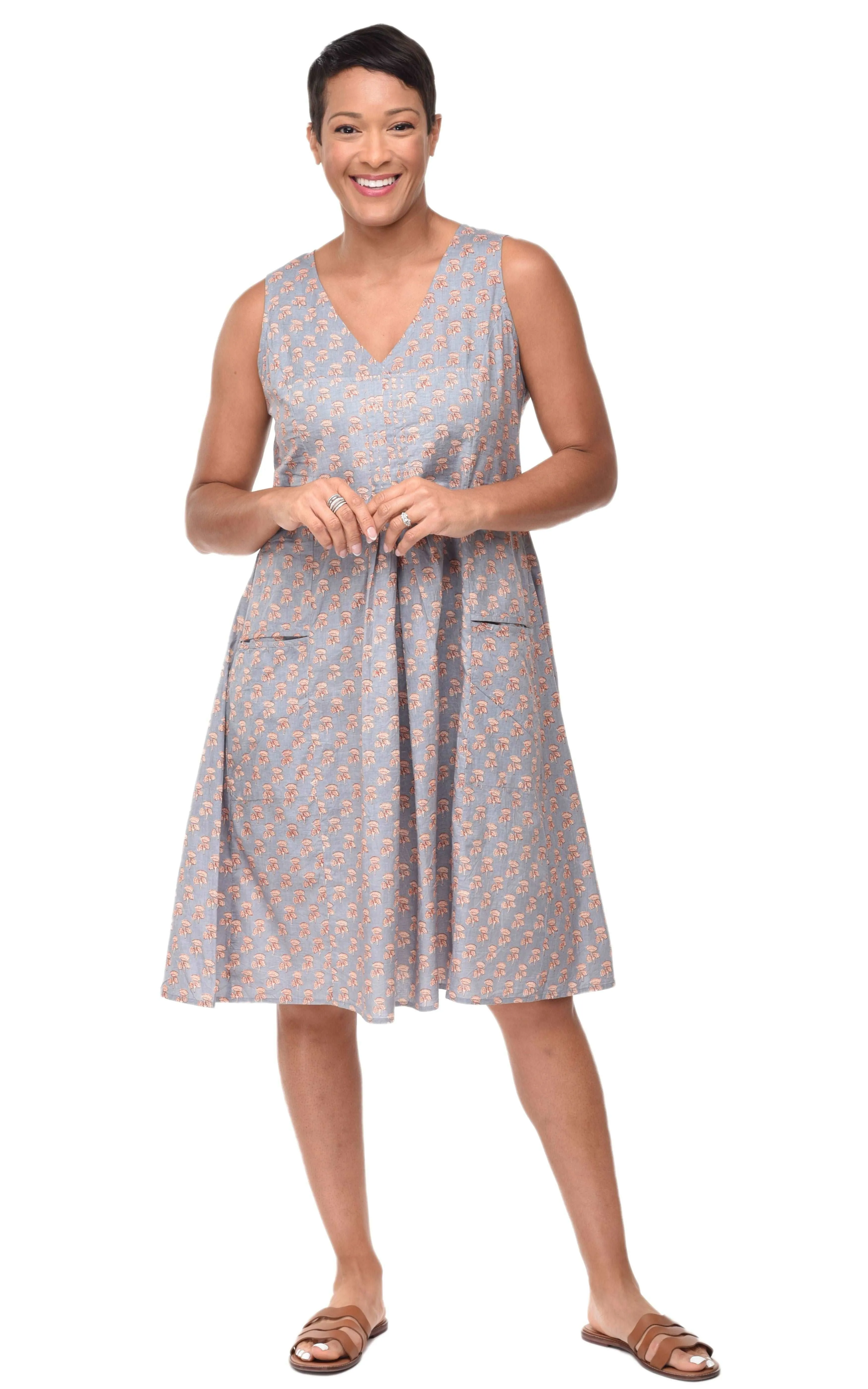 FINAL SALE CV656 Poppie Dress in Cornflower*