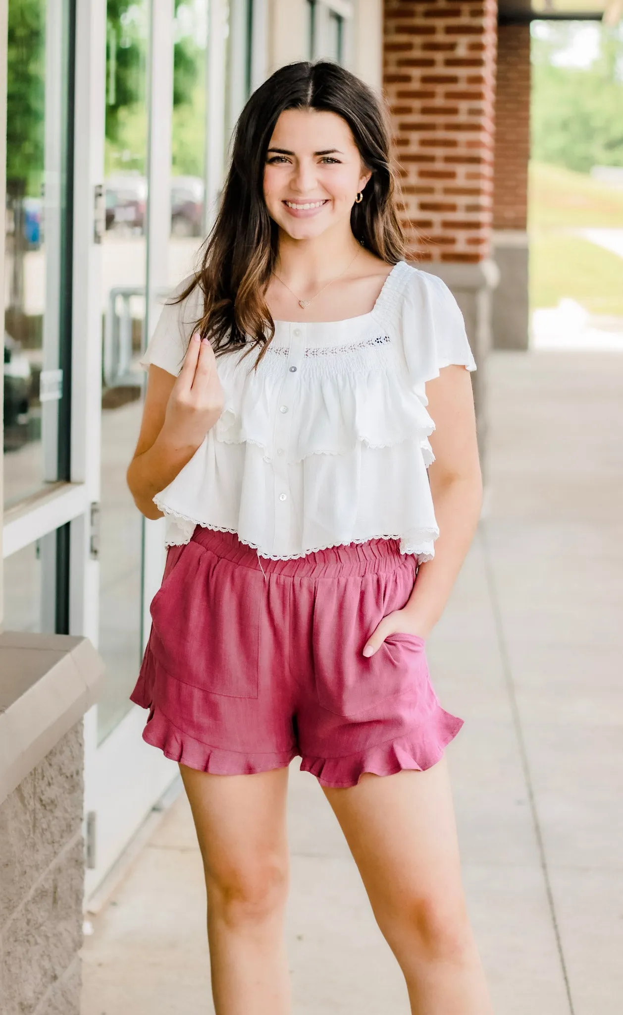 Finding the Sun Ruffle Blouse