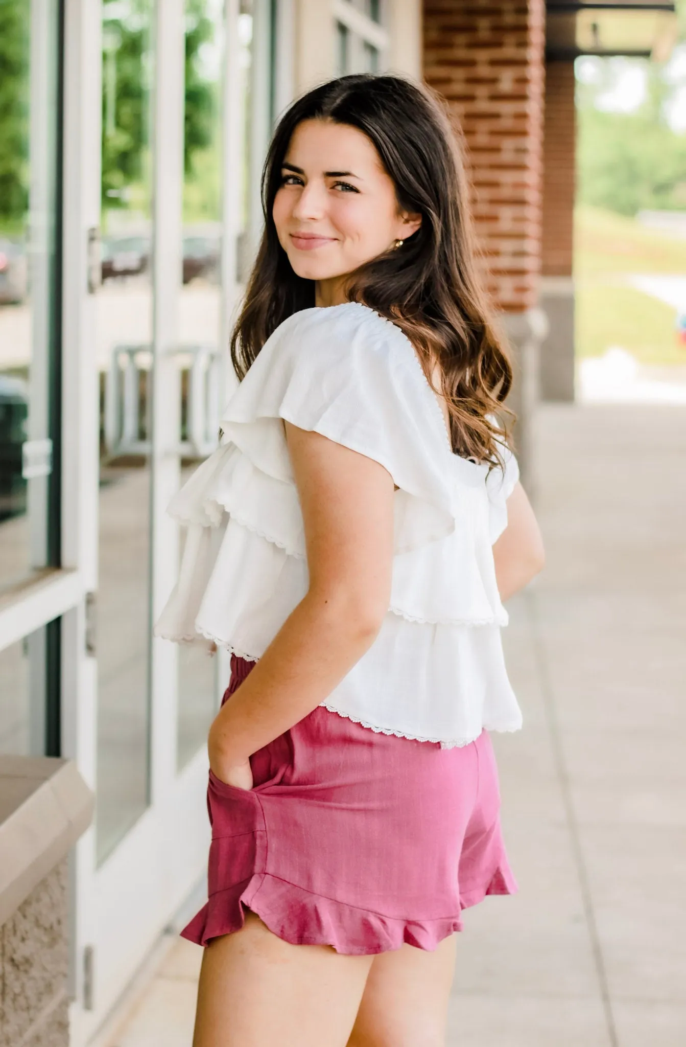 Finding the Sun Ruffle Blouse
