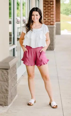Finding the Sun Ruffle Blouse