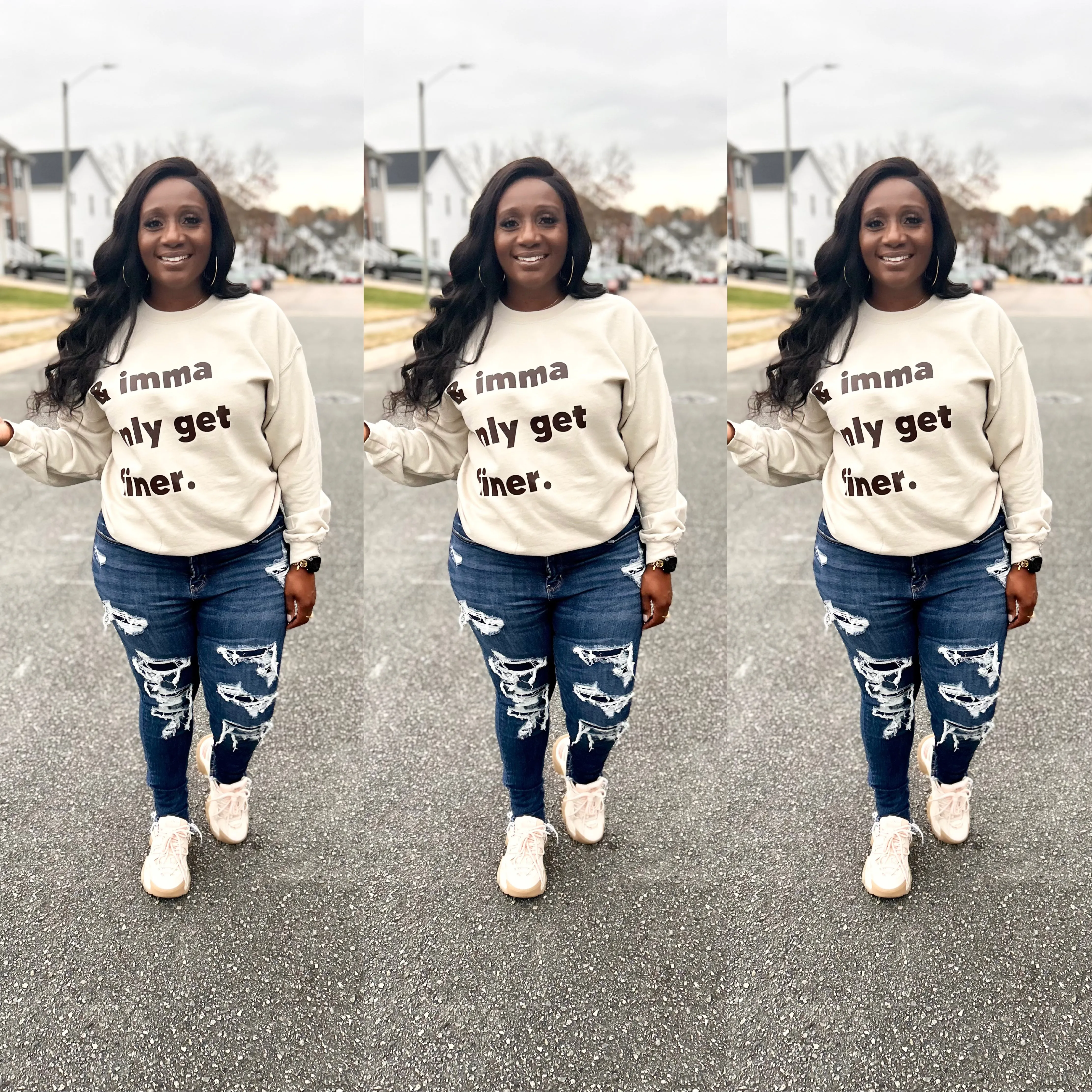 Finer Pullover - Cream and Chocolate