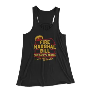 Fire Marshal Bill Fire Safety School Women's Flowey Racerback Tank Top