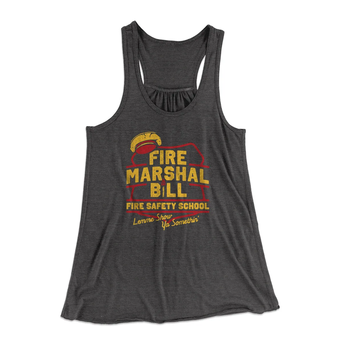Fire Marshal Bill Fire Safety School Women's Flowey Racerback Tank Top