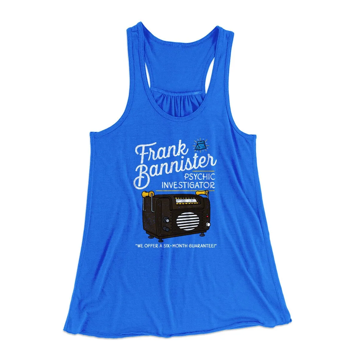 Frank Bannister Psychic Investigator Women's Flowey Racerback Tank Top
