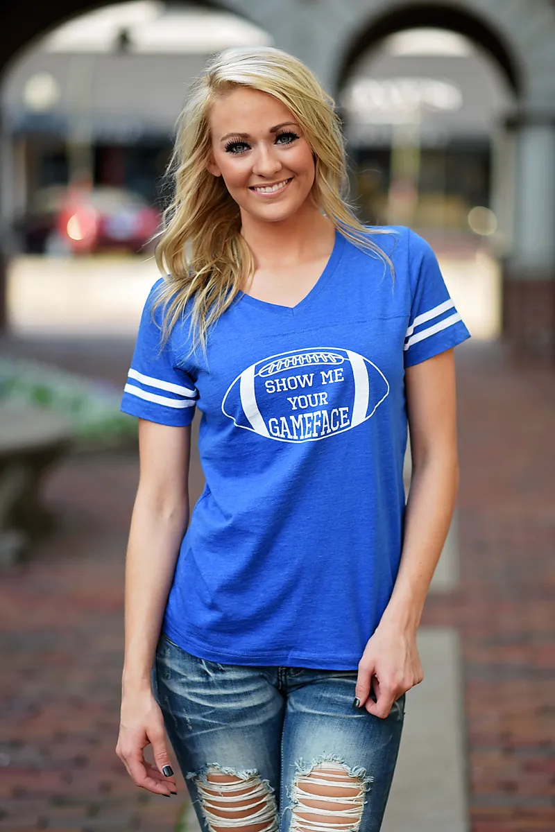 Game Face Tee - Blue