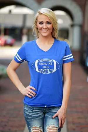 Game Face Tee - Blue