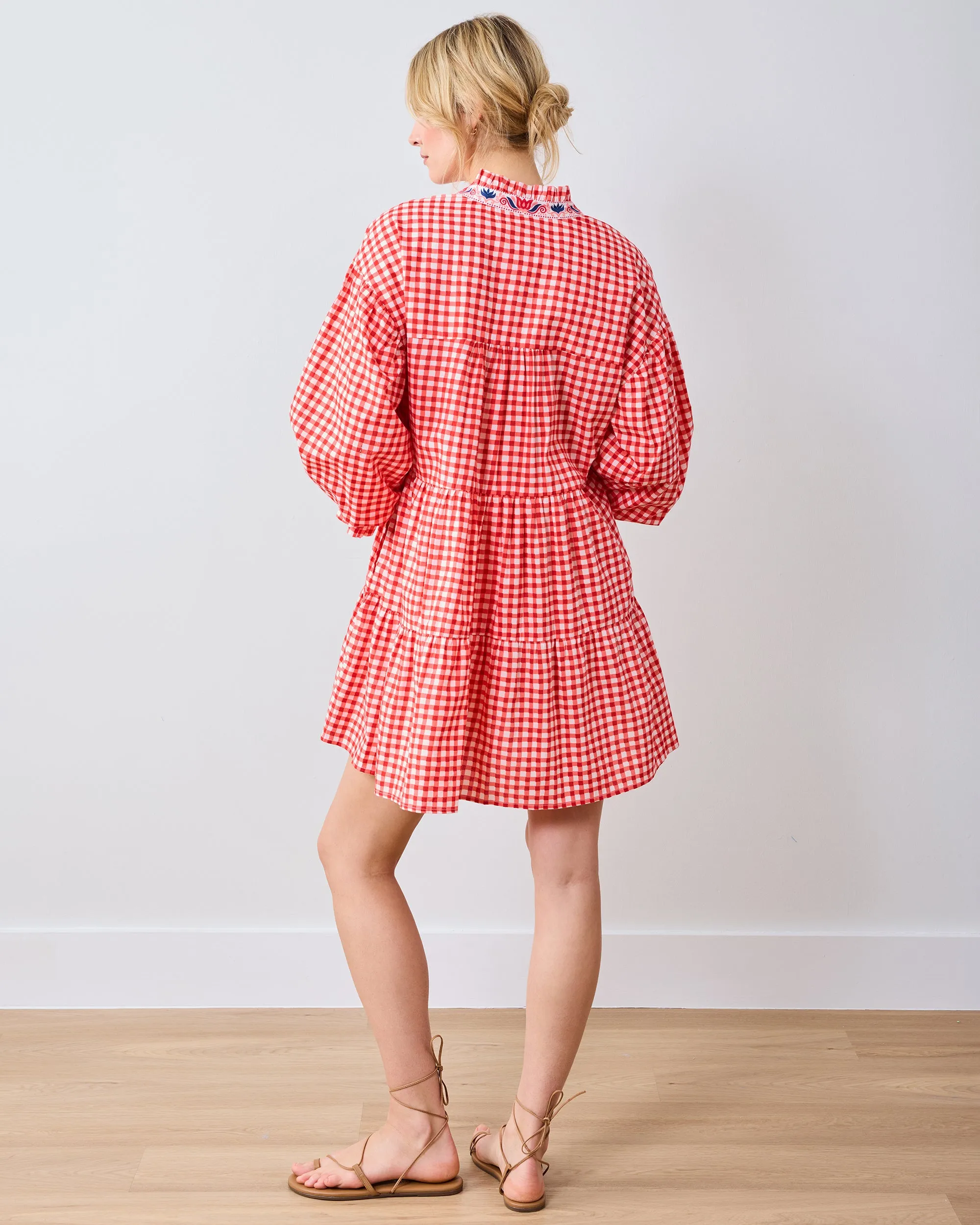 Garden Gingham - Rosalita Dress - Picnic Red