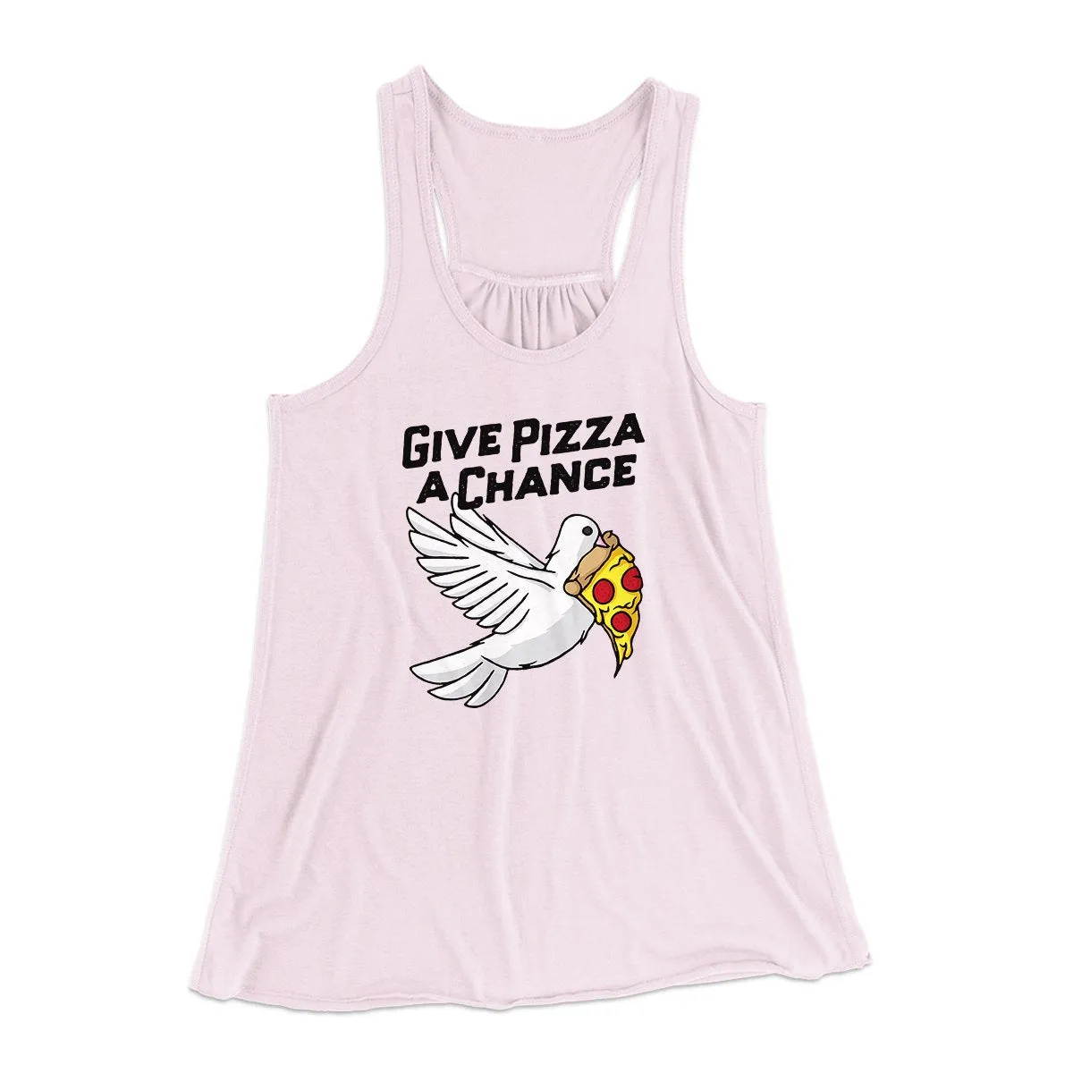 Give Pizza A Chance Women's Flowey Tank Top