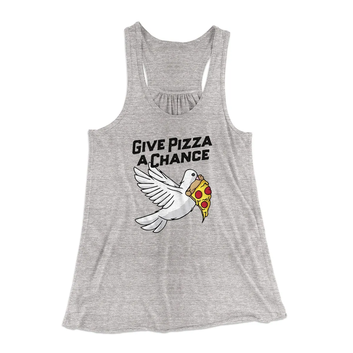Give Pizza A Chance Women's Flowey Tank Top