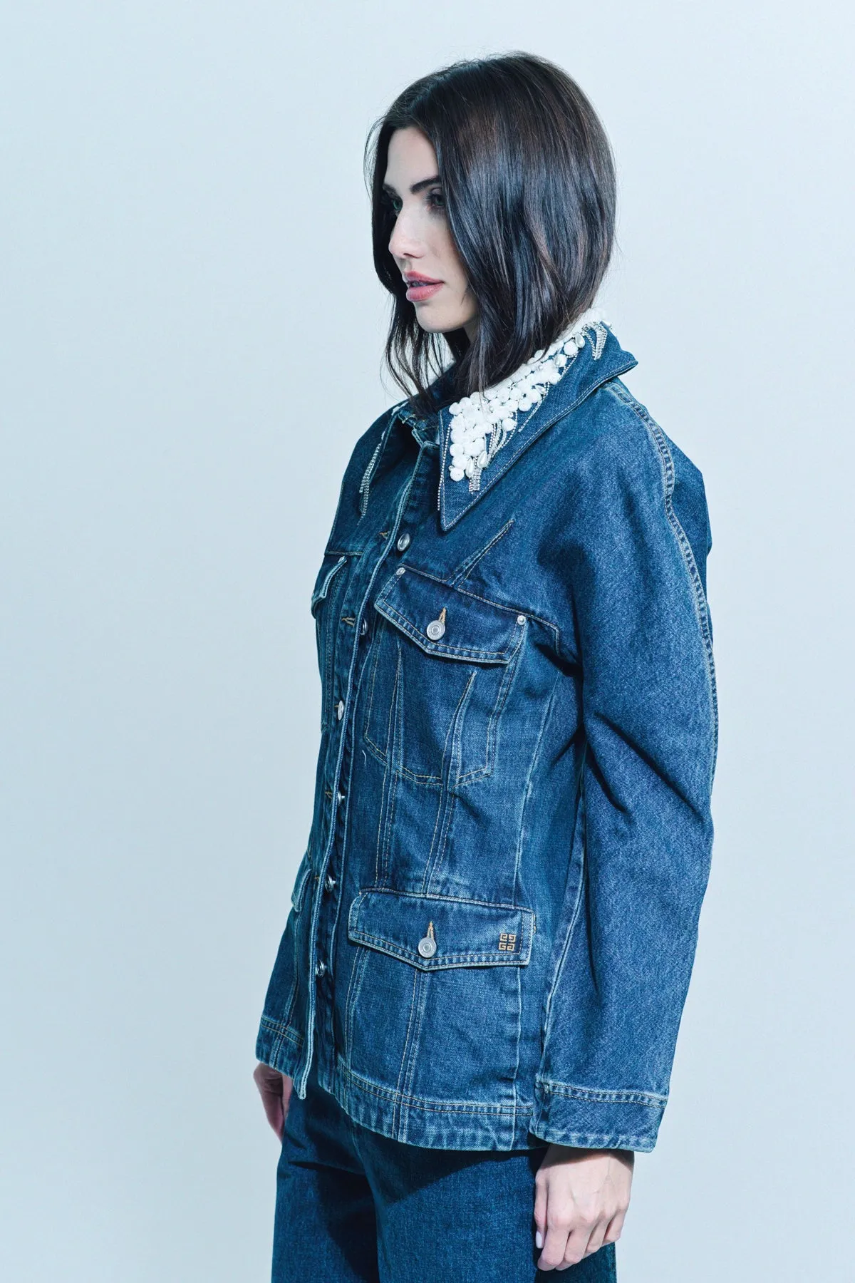 GIVENCHY | EMBELLISHED DENIM JACKET