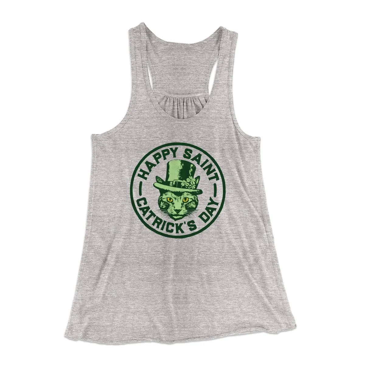 Happy Saint Catrick's Day Women's Flowey Tank Top