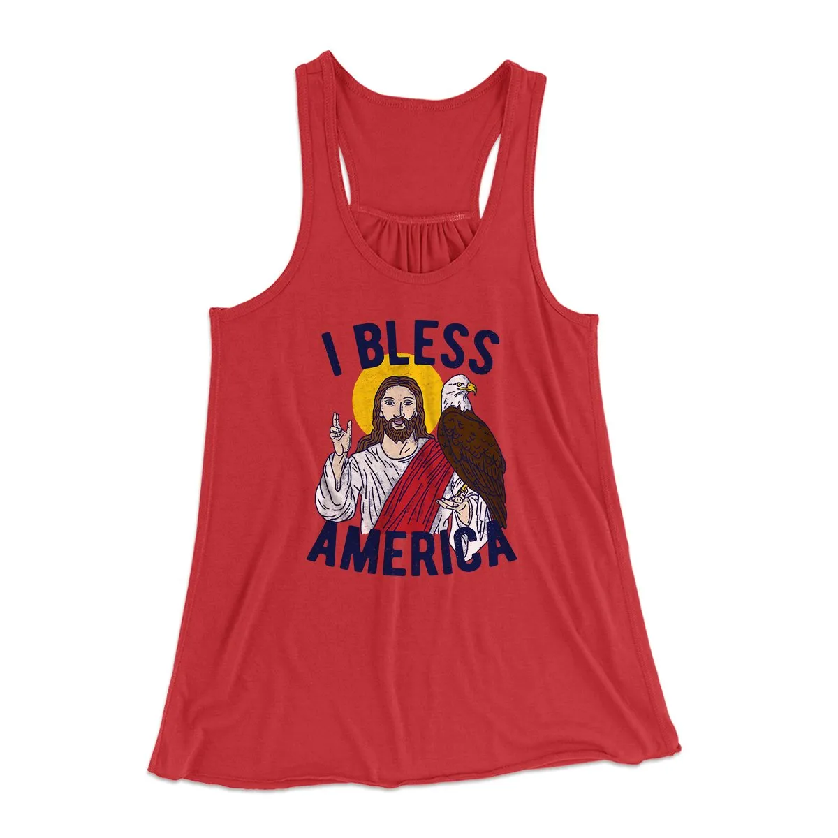 I Bless America Women's Flowey Tank Top