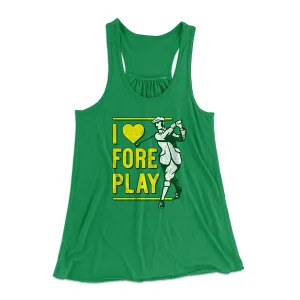 I Love Fore Play Women's Flowey Tank Top