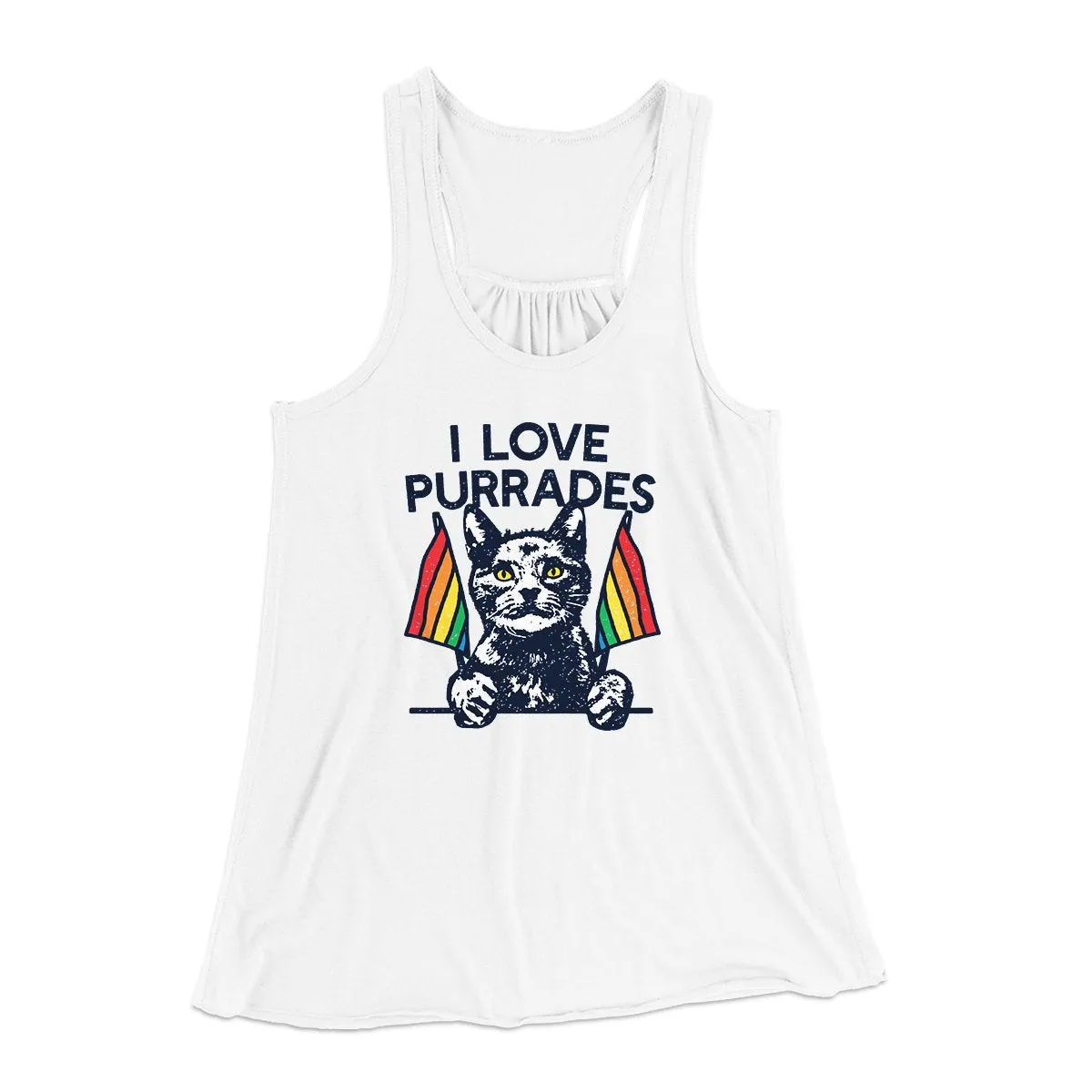 I Love Purrades Women's Flowey Tank Top