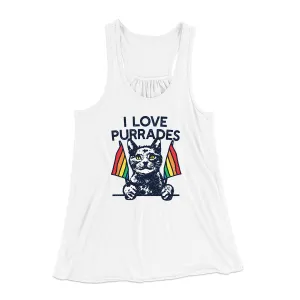 I Love Purrades Women's Flowey Tank Top