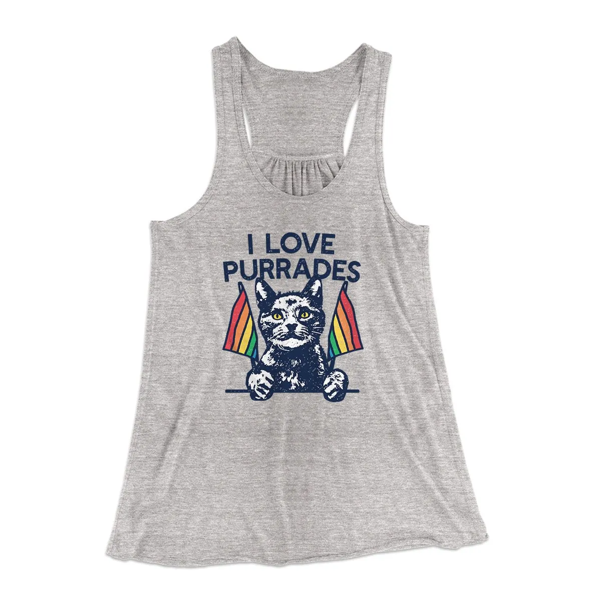 I Love Purrades Women's Flowey Tank Top