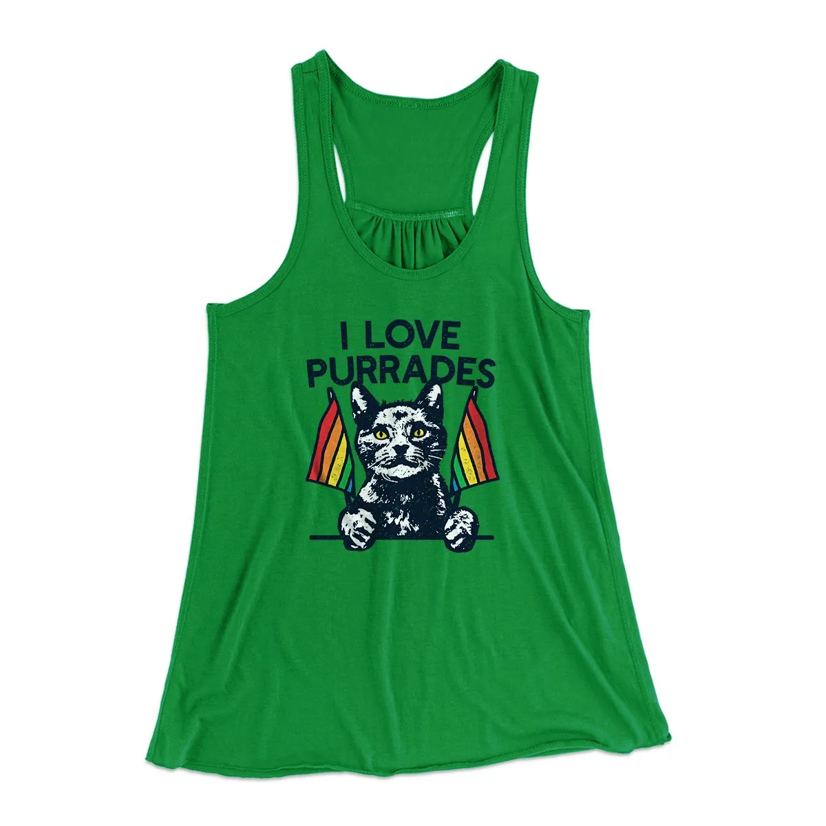 I Love Purrades Women's Flowey Tank Top