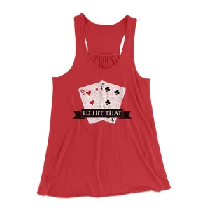 I'd Hit That Funny Women's Flowey Tank Top