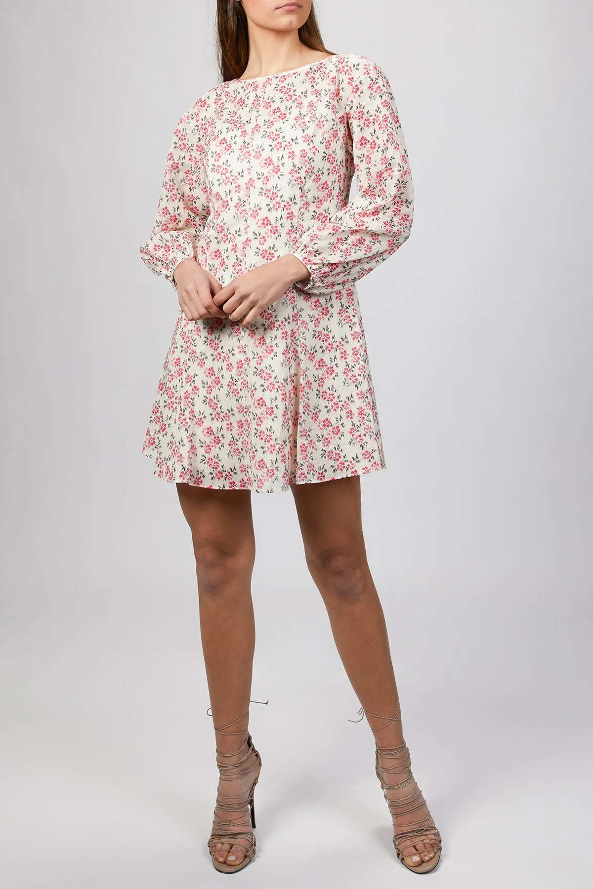 IKAT LONG SLEEEVE FLEUR DRESS